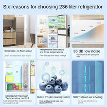 Load image into Gallery viewer, Midea Refrigerator 236L 3 doors no frost MR-247WTE 2class energy
