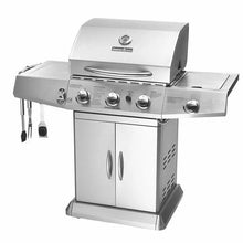 Load image into Gallery viewer, Stainless steel Gas 3+1 burner BBQ Grill WEMESUN SKJ-6092
