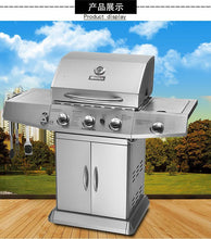 Load image into Gallery viewer, Stainless steel Gas 3+1 burner BBQ Grill WEMESUN SKJ-6092
