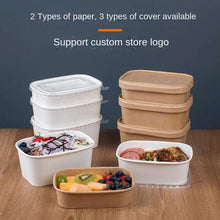 Load image into Gallery viewer, Disposable lunch box paper box 500ml 650ml 750ml 880ml 1000ml 300pcs in a box
