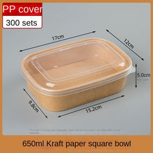Load image into Gallery viewer, Disposable lunch box paper box 500ml 650ml 750ml 880ml 1000ml 300pcs in a box

