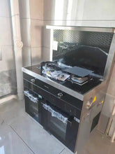 Load image into Gallery viewer, Sunpentown  900mm left Roast and right Steam Oven cabinet integrated gas stove range hood
