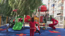 Load and play video in Gallery viewer, Floating floor basketball court Kindergarten outdoor playground Outdoor non-slip rubber track plastic mesh assembly floor mat
