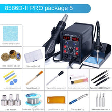 Load image into Gallery viewer, 8586D Pro Hot air gun soldering iron industrial grade 2-in-1 780W high power digital display electronic maintenance and dismantling of large solder joints
