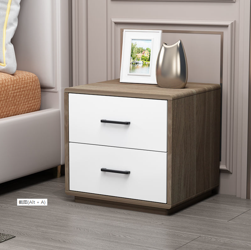 2 drawer MDF Nightstand Bedside Table XD03