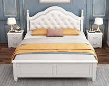 Load image into Gallery viewer, solid wood bed soft YJN02
