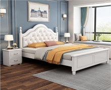 Load image into Gallery viewer, solid wood bed soft YJN02
