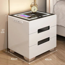 Load image into Gallery viewer, Smart LED light wireless charging USB socket Nightstand Bedside Table LM01
