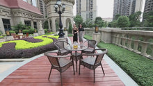 Load and play video in Gallery viewer, Rattan Chair and Table Set Outdoor Furniture
