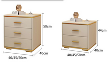 Load image into Gallery viewer, MDF+solid wood Nightstand Bedside Table XD01
