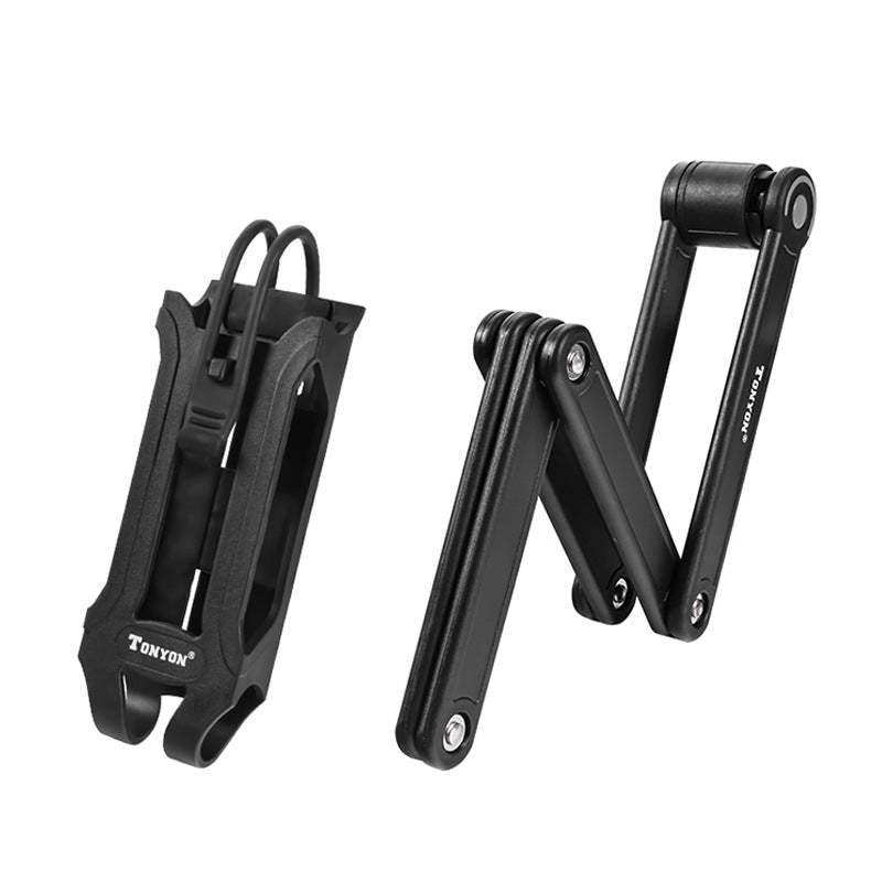 3853-B Bicycle Lock Accessories Cycling Fixture Electromobile Lock Folding Anti-Theft Motorcycle Lock