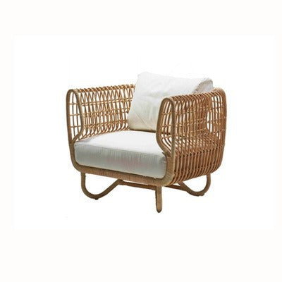 Outdoor Rattan Sofa and Coffee Table Set for Courtyard Garden Terrace Leisure Woven Rattan Chair Outdoor Waterproof Sunproof Sofa
