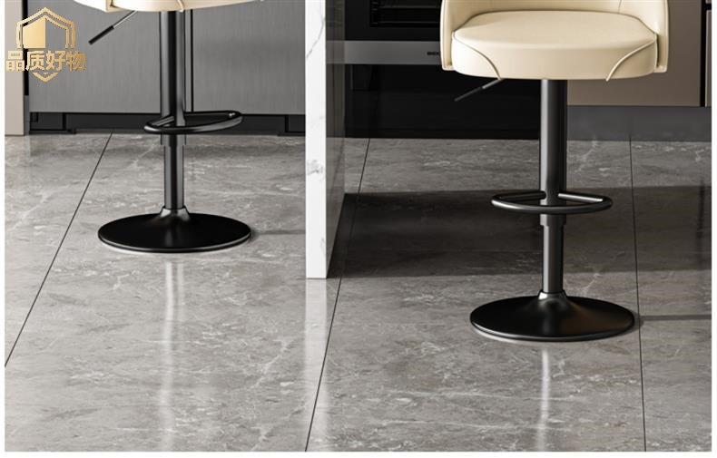 Bar Stool Luxury Bentley High Stool Adjustable Bar Chair Swivel Home Island Counter High-end Front Desk Commercial High Stool