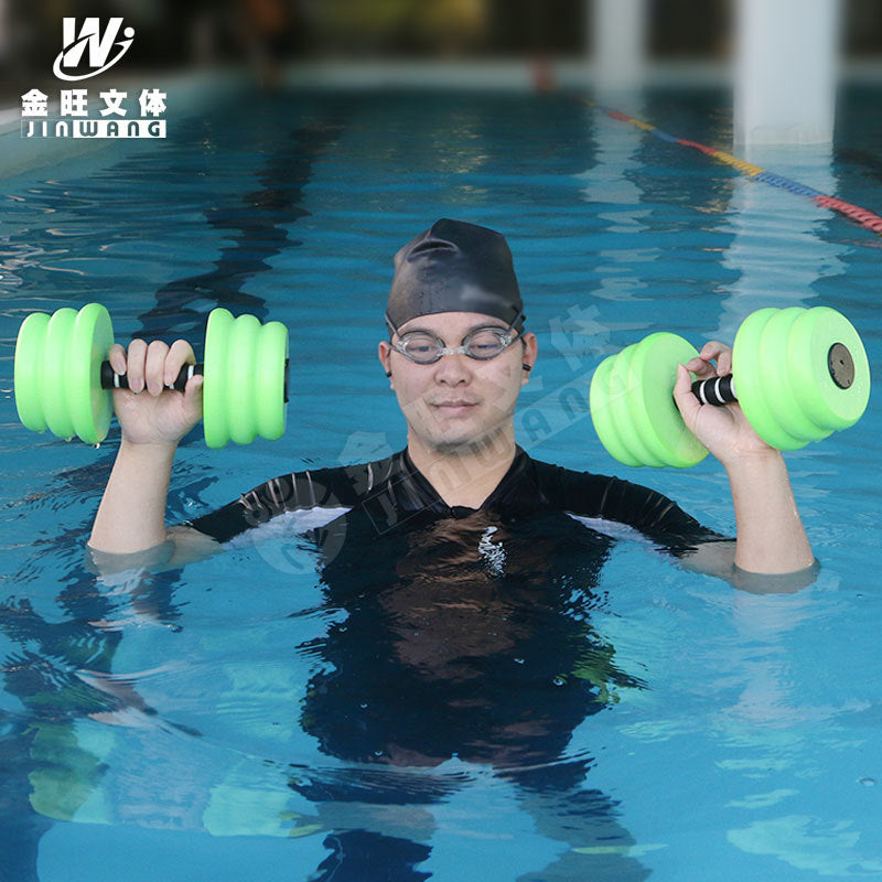 Water Dumbbell Swimming Yoga Training Beginner Auxiliary Adult and Children Water Playing Fitness Eva Floating Dumbbell