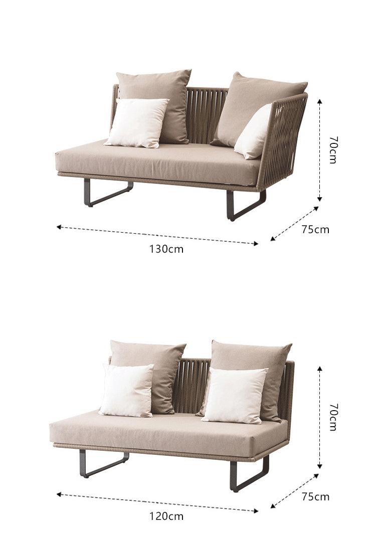 Outdoor Sofa Villa Courtyard Balcony Homestay Hotel Bar Coffee Restaurant Outdoor Waterproof Rattan Chair Set