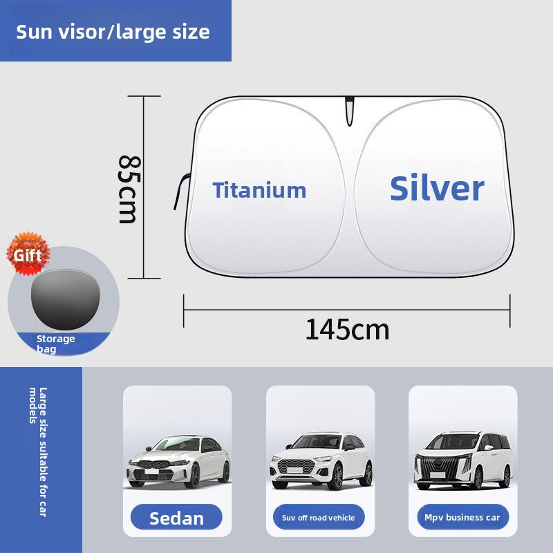 Car Sunshade Front Shield Sun Protection Heat Insulation Sunshade Board Light Curtain Windshield Car Cover Sunshade Shield
