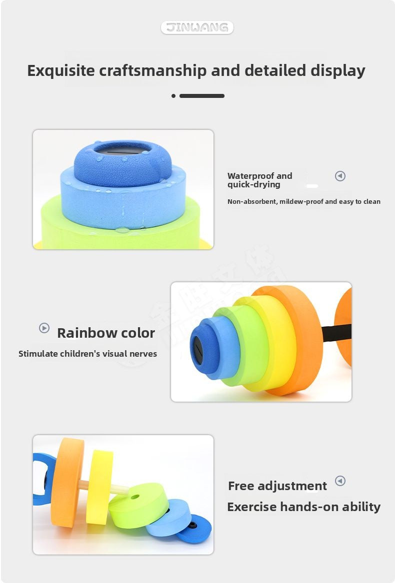 EVA Dumbbell Kettlebell Multifunctional Children's Early Education Adult Swimming Floating Barbell Kindergarten Early Education Exercise Equipment