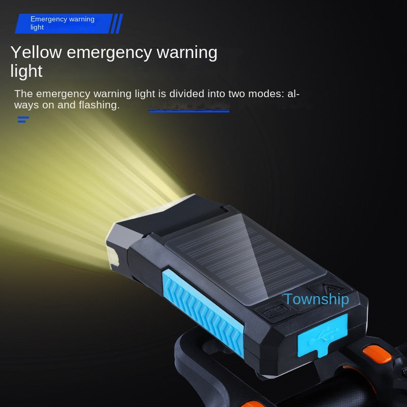 Bicycle Light Double T6usb Power Torch Bicycle Solar Light Equipment Mountain Bike Headlight
