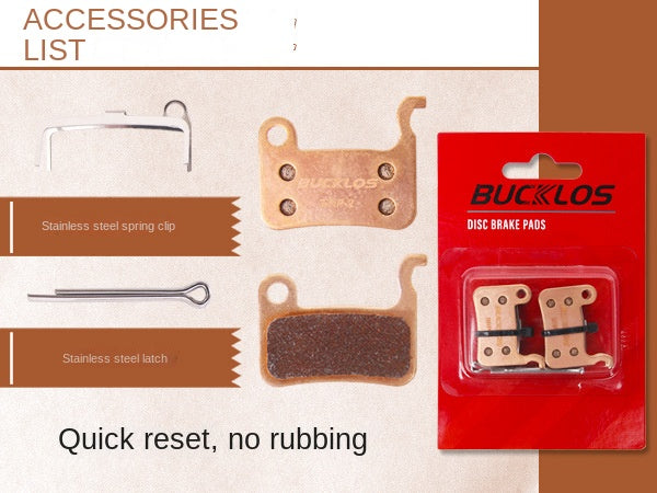 BUCKLOS Mountain Bike Cooling Pads A01S Ceramic Resin Brake Pads M06/M07 Disc Brake Blocks