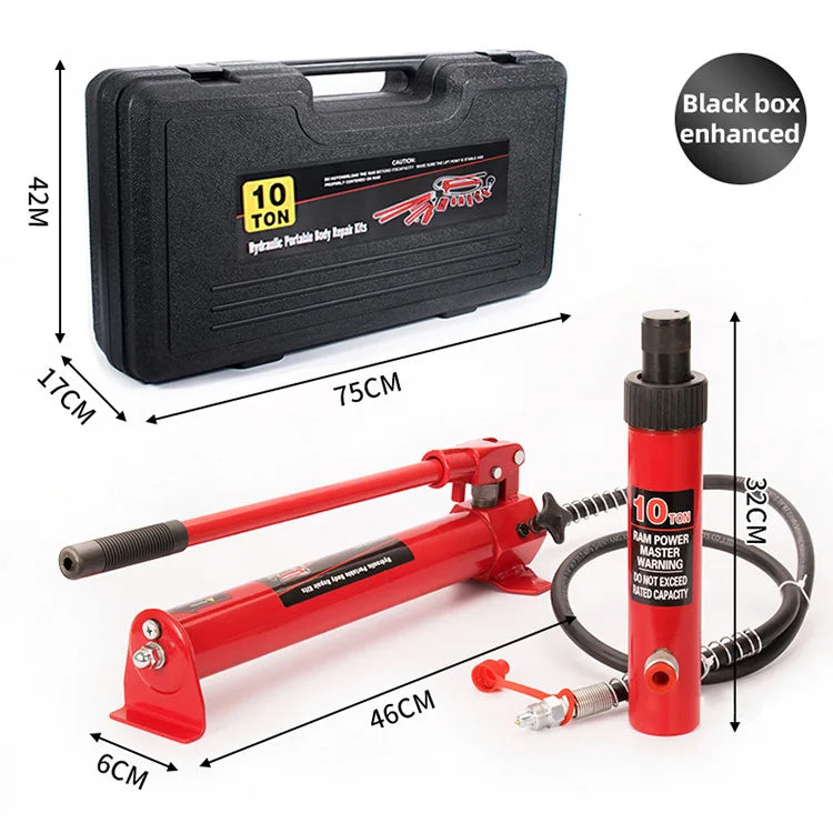 4 /10/20Ton Porta Power Hydraulic Jack Body Frame Repair Kit Auto Shop Tool Heavy Set