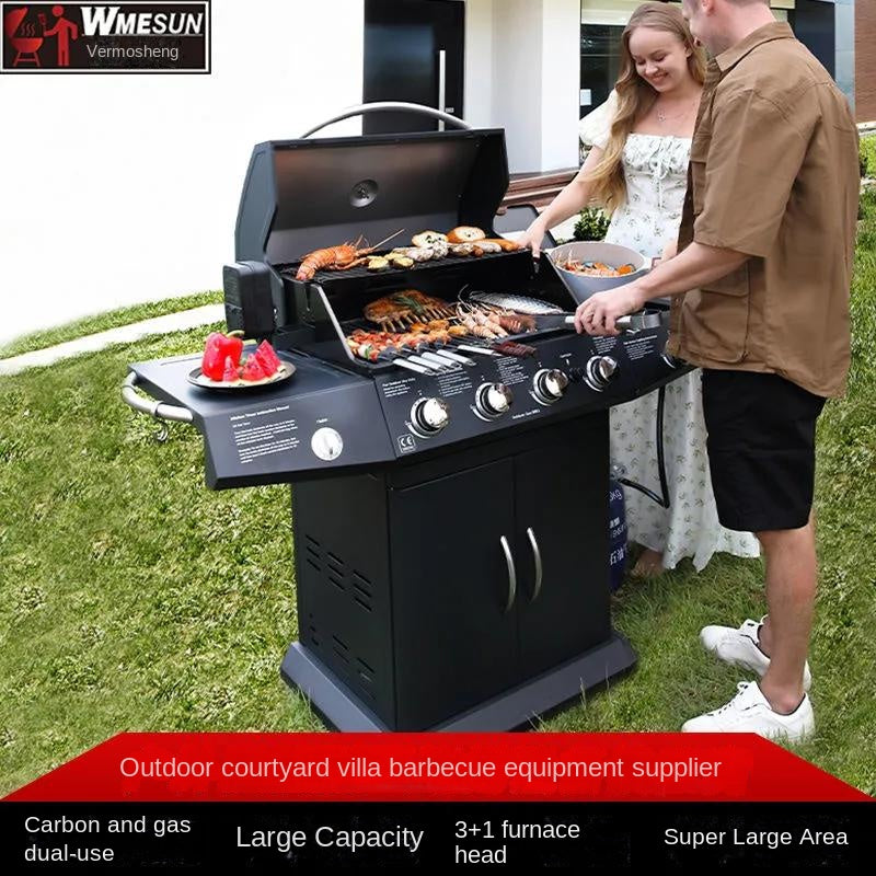 Gas 4+1 burner BBQ Grill WEMESUN KS-14074 S