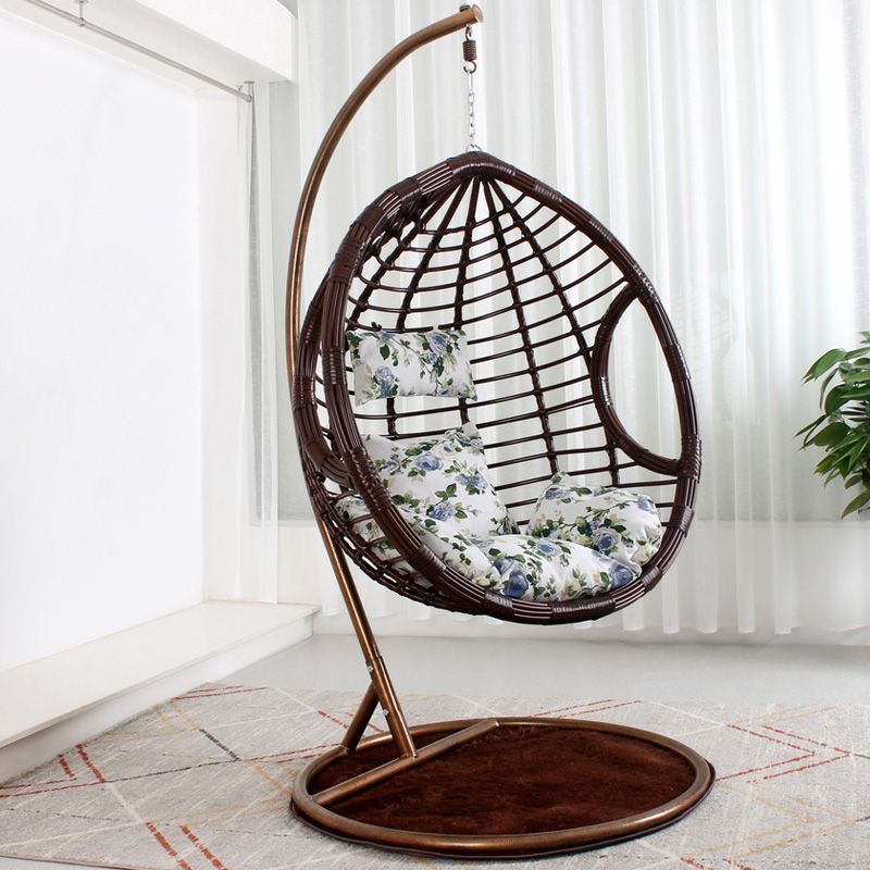 Romantic Hanging Basket Rattan Chair Glider Cradle Hammock