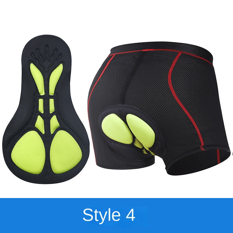 Bicycle Cycling Underwear Men's Thickened Silicone Mountain Cycling Pants Quick-Drying Road Bike Shorts Four Seasons Bicycle Equipment