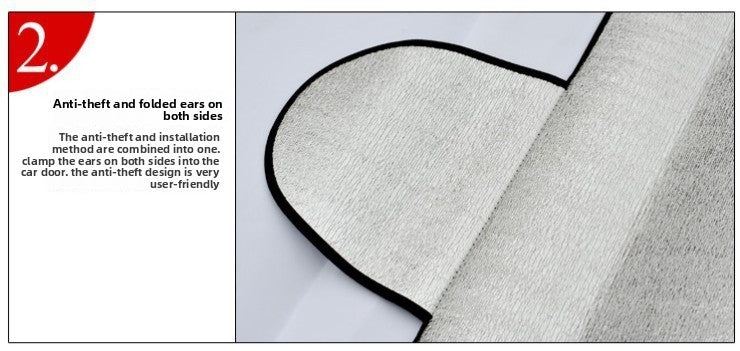 Car Sunshade Front Windshield Snow Frost Sun Protection Heat Insulation Front and Rear Sunshade Snow Protection Dual-use