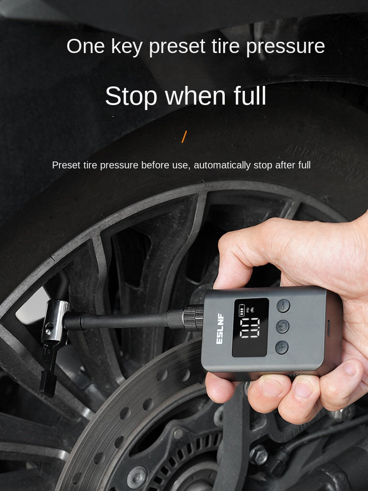 Portable Air Pump Tire Electric Car Handheld Digital Display Tire Pump Smart Wireless Bicycle Inflating Pump