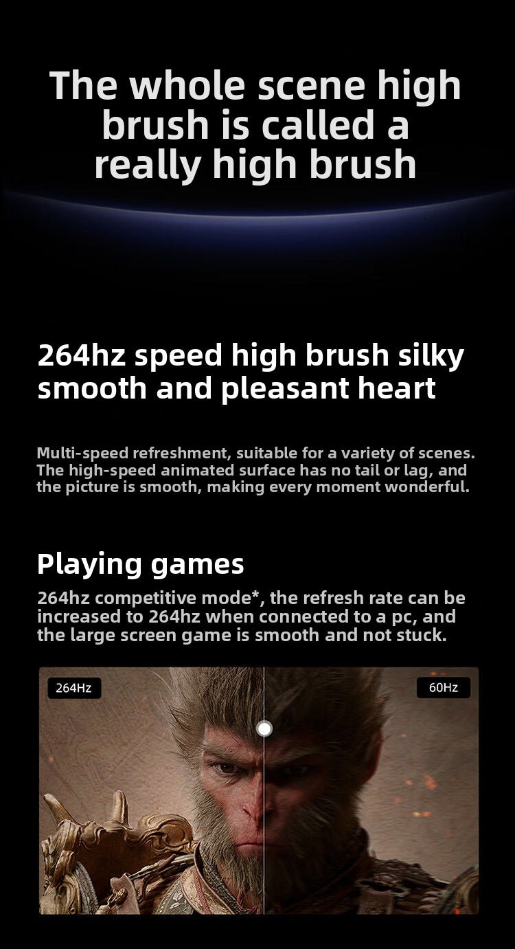[Aurora Series] Hisense 65-Inch Miniled TV 264Hz High Brush Tablet 4K HD Intelligent Voice