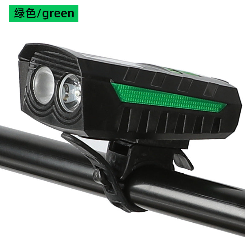 Bicycle Light Lighting Solar Bicycle Headlight USB Horn Power Bank Power Indicator Cycling Light