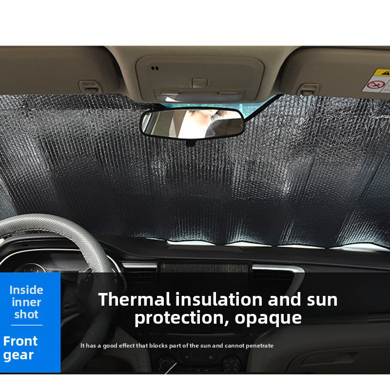 Car Sunshade Bubble Aluminum Foil Front Bumper Summer Sun Protection Heat Insulation Windshield Sunshade Manufacturer