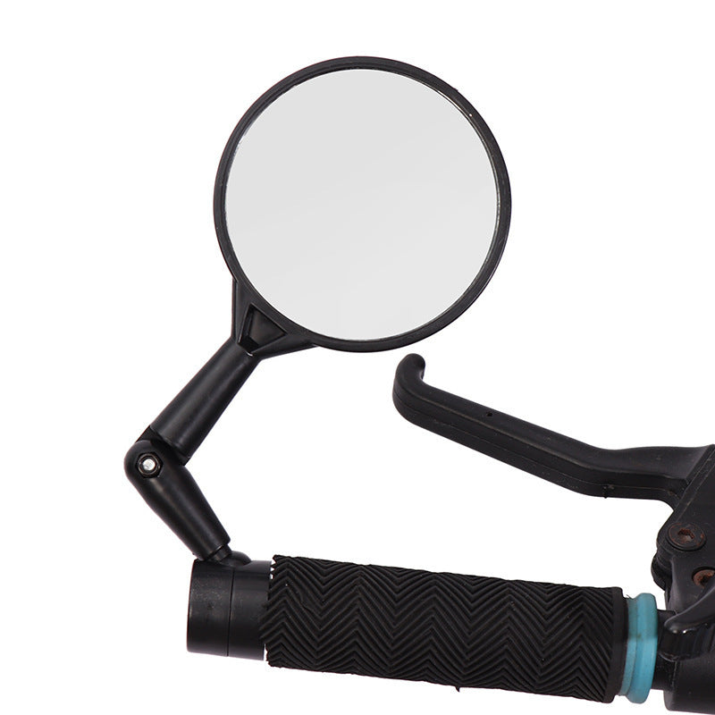 Bicycle Rearview Mirror Wide Angle Plane Mirror Bicycle Reflective Handle Blocking Rearview Mirror Mountain Bike Plane Mirror