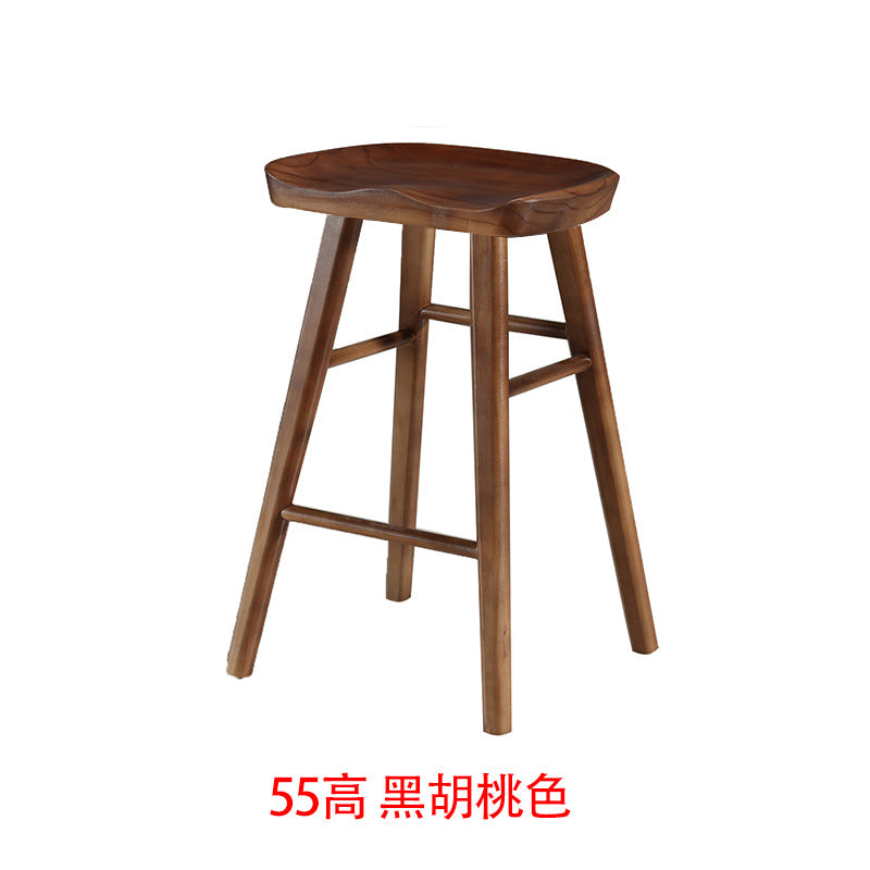 Nordic Bar Stool Simple Bar Chair Bar Stool Bar Chair Solid Wood Home Chair Swivel Chair High Factory Direct Supply High Foot