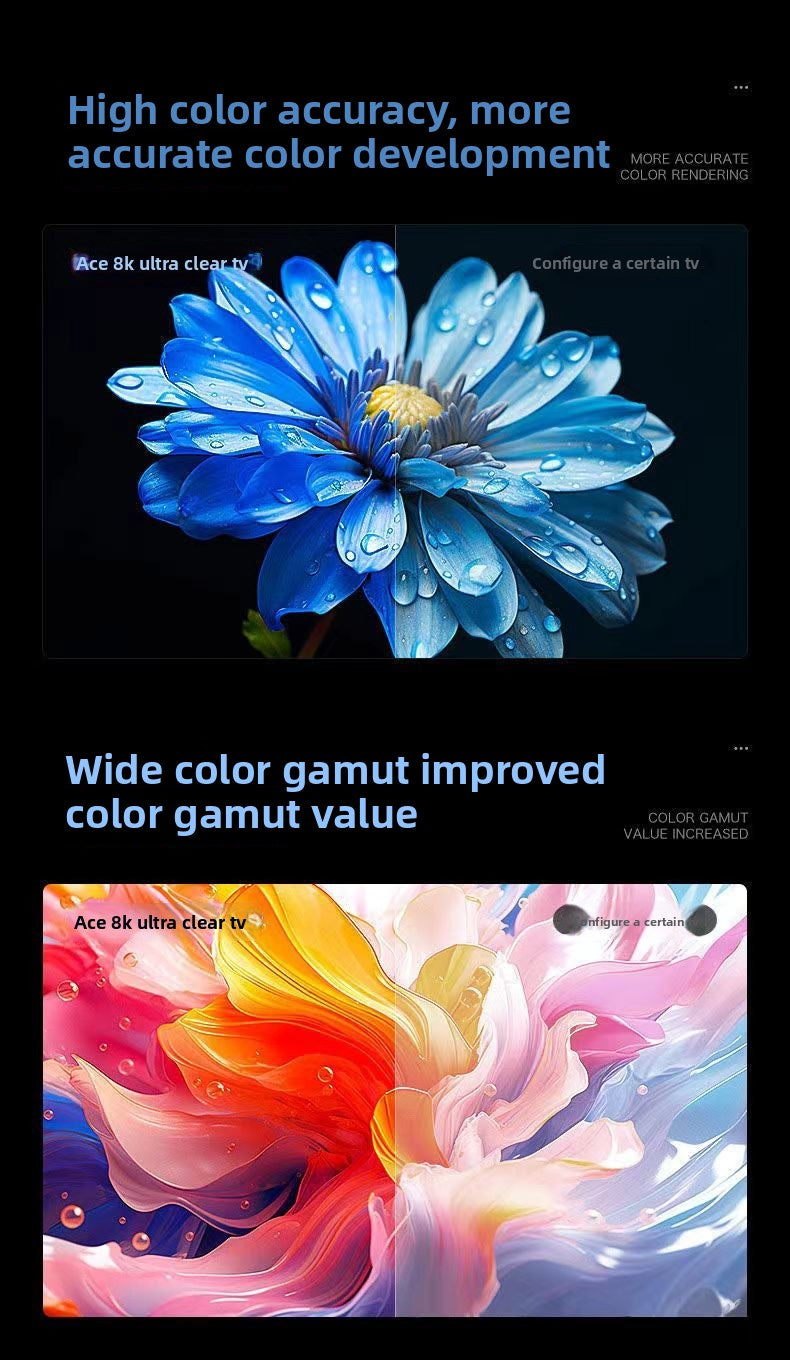 2025 Top New Model Original Imported Frameless 100inch HD TV 55/65/75/85 Voice Full Screen