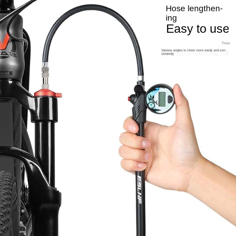 Eslnf Bicycle Tire Pump Us/French Valve Universal Charging Cylinder Portable Road Bike High Pressure Air Pump