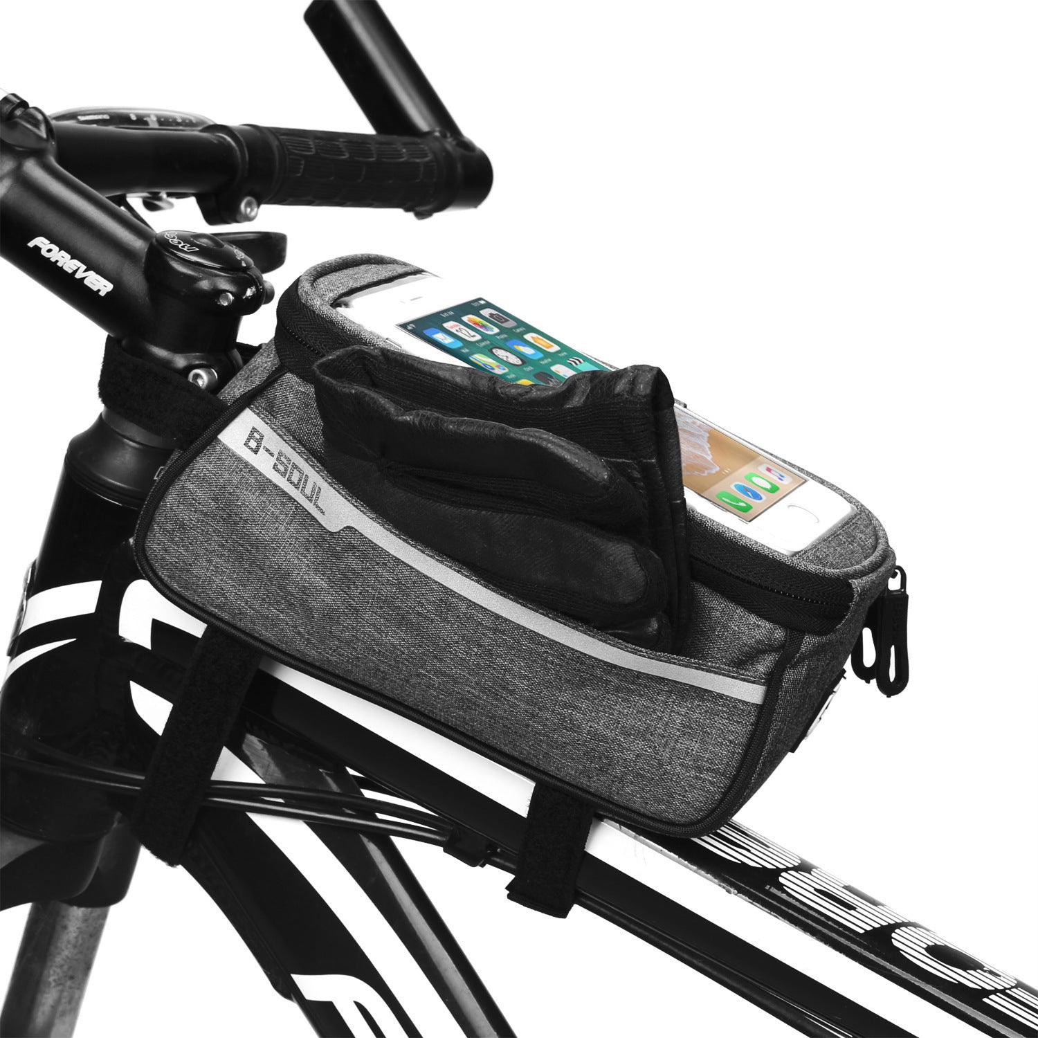 Customized Mountain Bicycle Bag Front Beam Bag Bicycle Bag Highway Front Bag Cycling Fixture Saddle Bag Upper Tube Bag