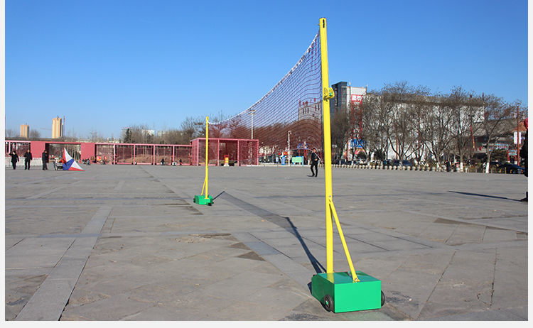 Badminton Net Frame Net Post Portable Standard Mobile Competition Badminton Frame Standard Indoor and Outdoor Badminton Post
