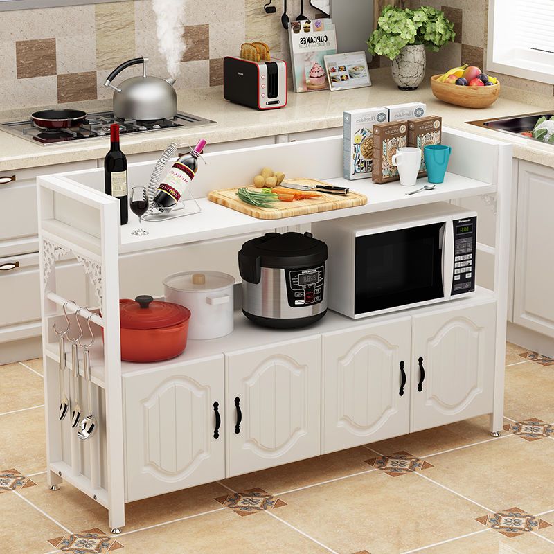 Kitchen Storage Rack Multi-Functional Cutting Station Household Microwave Oven Rack Multi-Layer Storage Locker Console