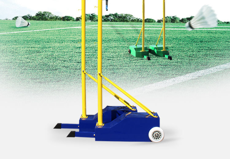 Badminton Net Frame Net Post Portable Standard Mobile Competition Badminton Frame Standard Indoor and Outdoor Badminton Post