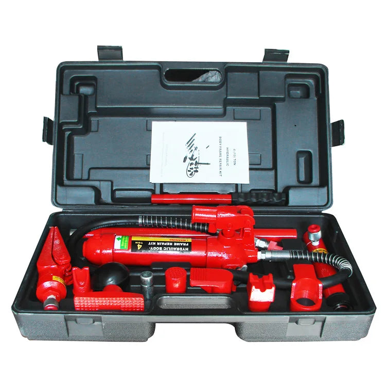 4 /10/20Ton Porta Power Hydraulic Jack Body Frame Repair Kit Auto Shop Tool Heavy Set