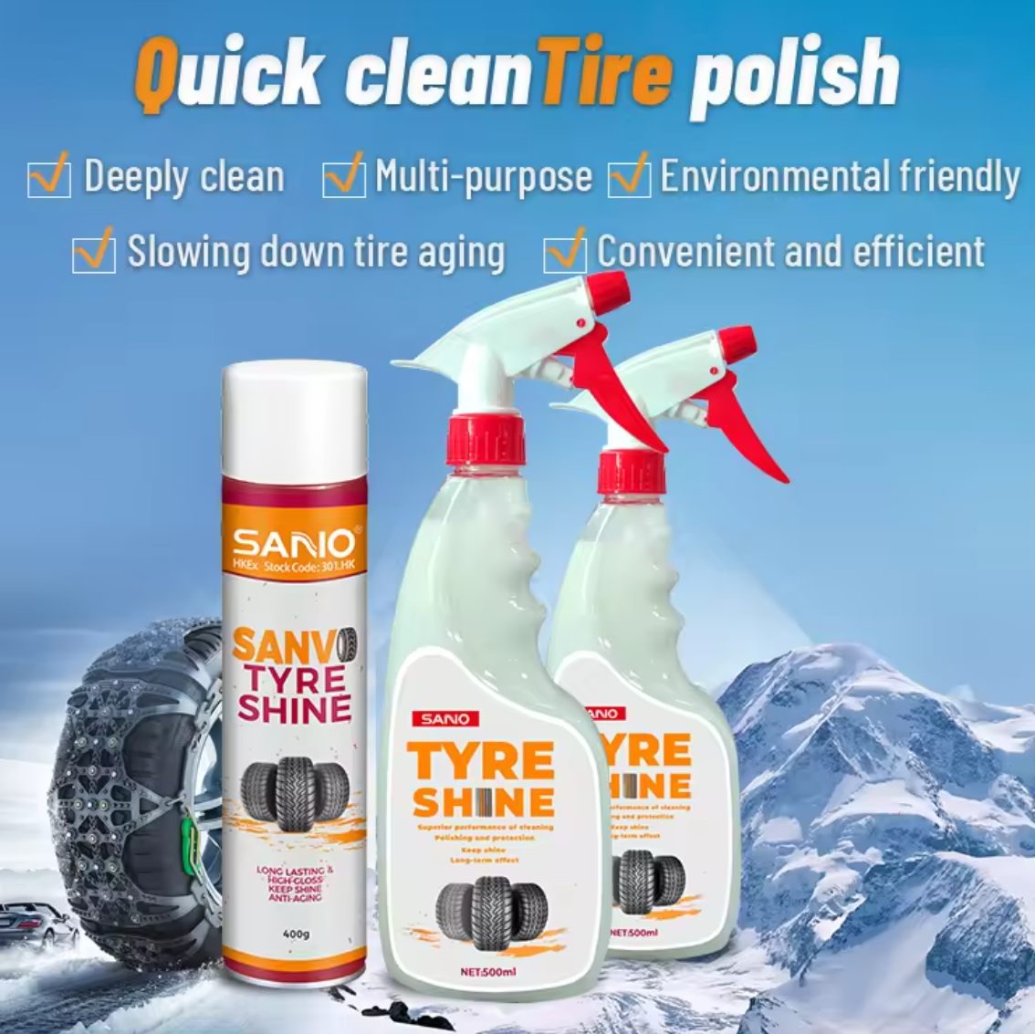 Tire Cleaner All Aluminum Auto Bicycle Black Wash On Paint Chrome Extra Tough Extreme Tire Cleaner