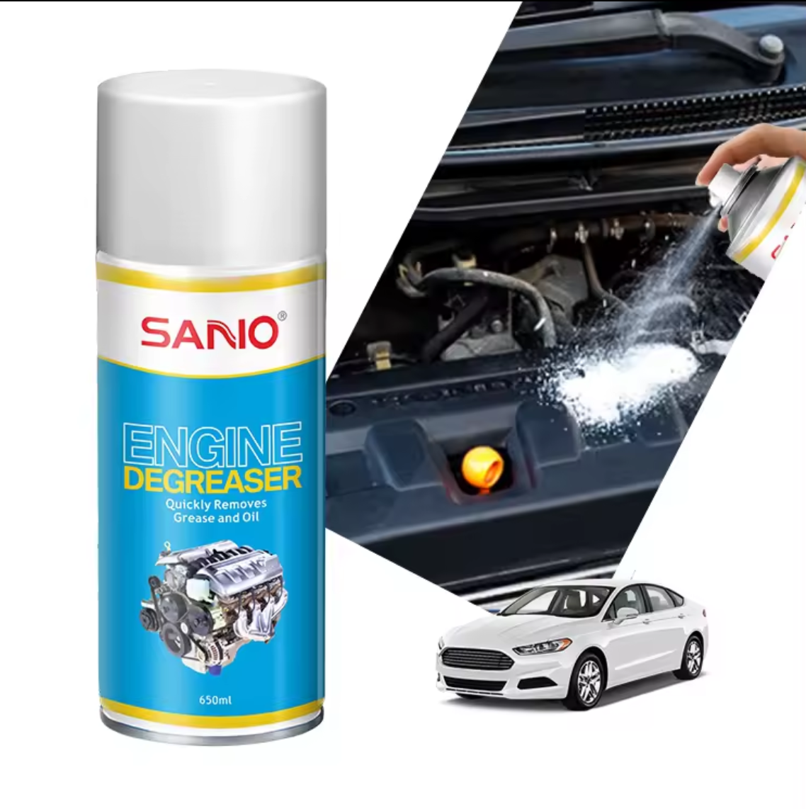 Car care products auto detailing 22oz Hot sale high quality car care products engine surface cleaner aerosol spray