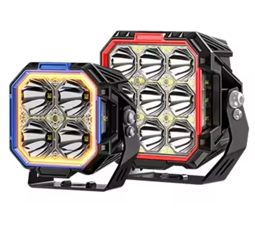 12V 24V Cube Pods Led Auxiliary Light 3 Inch with Side Shooter for RZR Can-am Maverick X3 UTV