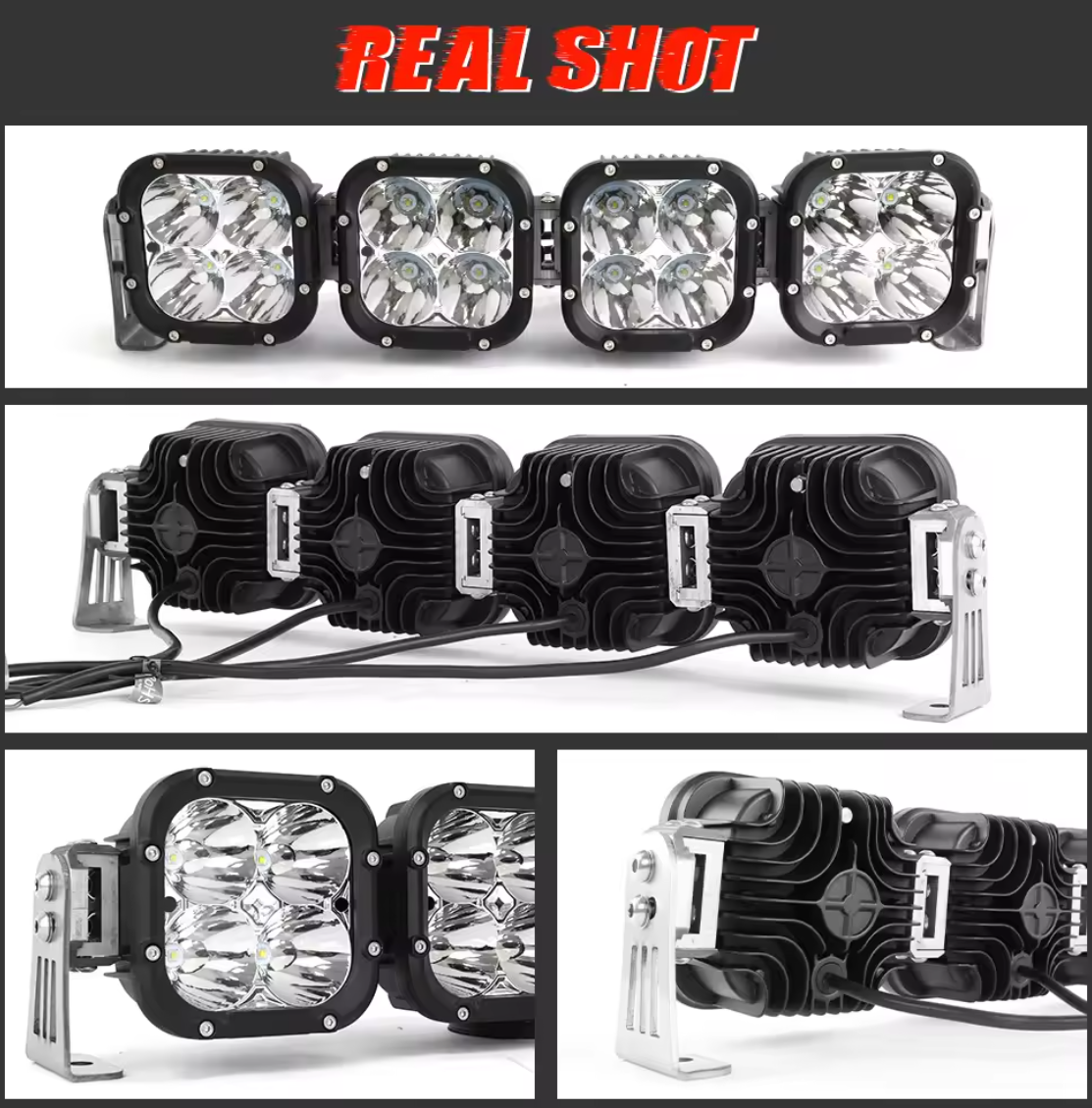 Can-Am Maverick R Accessories 42 Inch Overhead Top Roof Light Bar Cube Led Offroad Lights