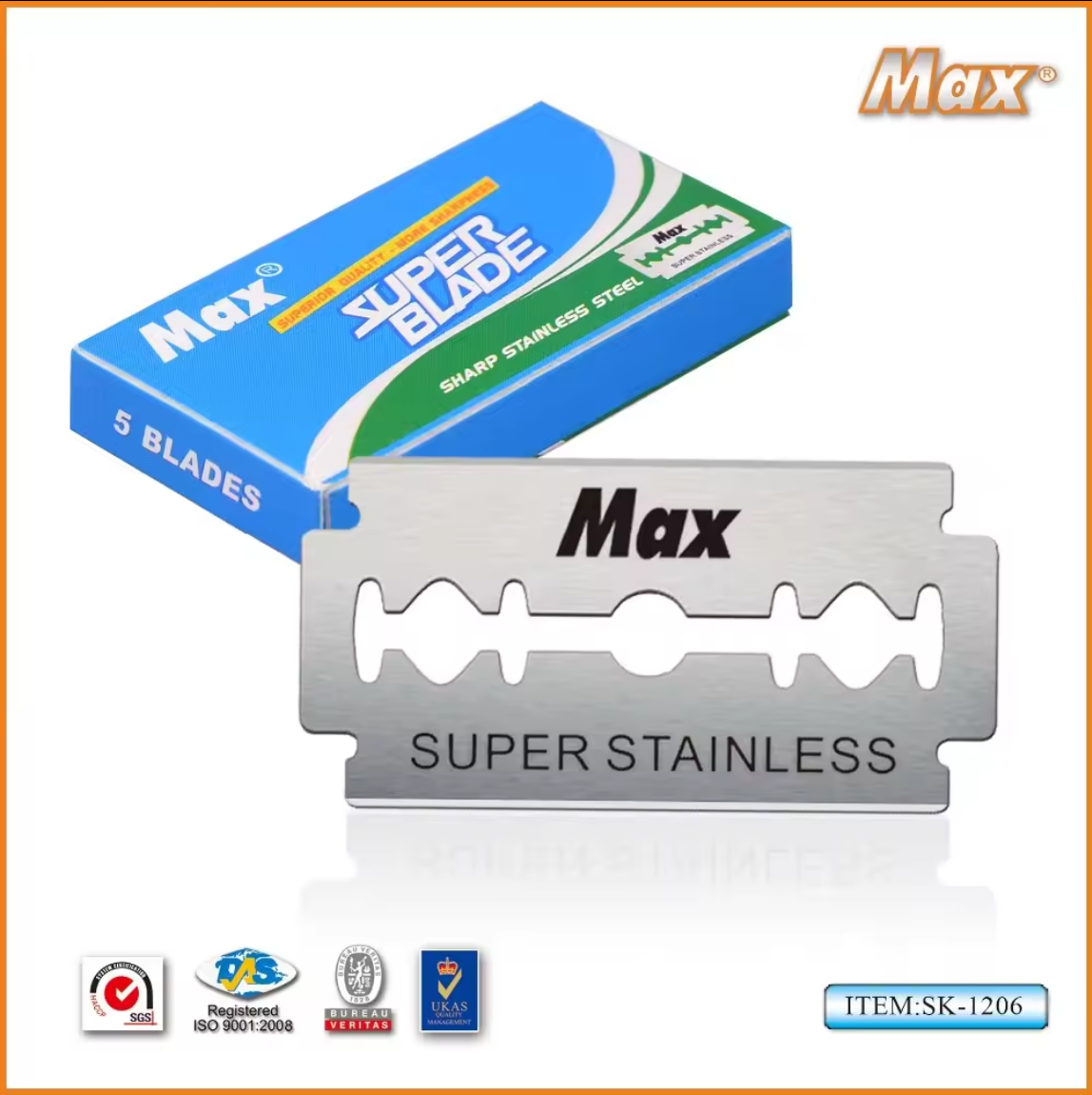 super stainless steel razor blade double edge blade