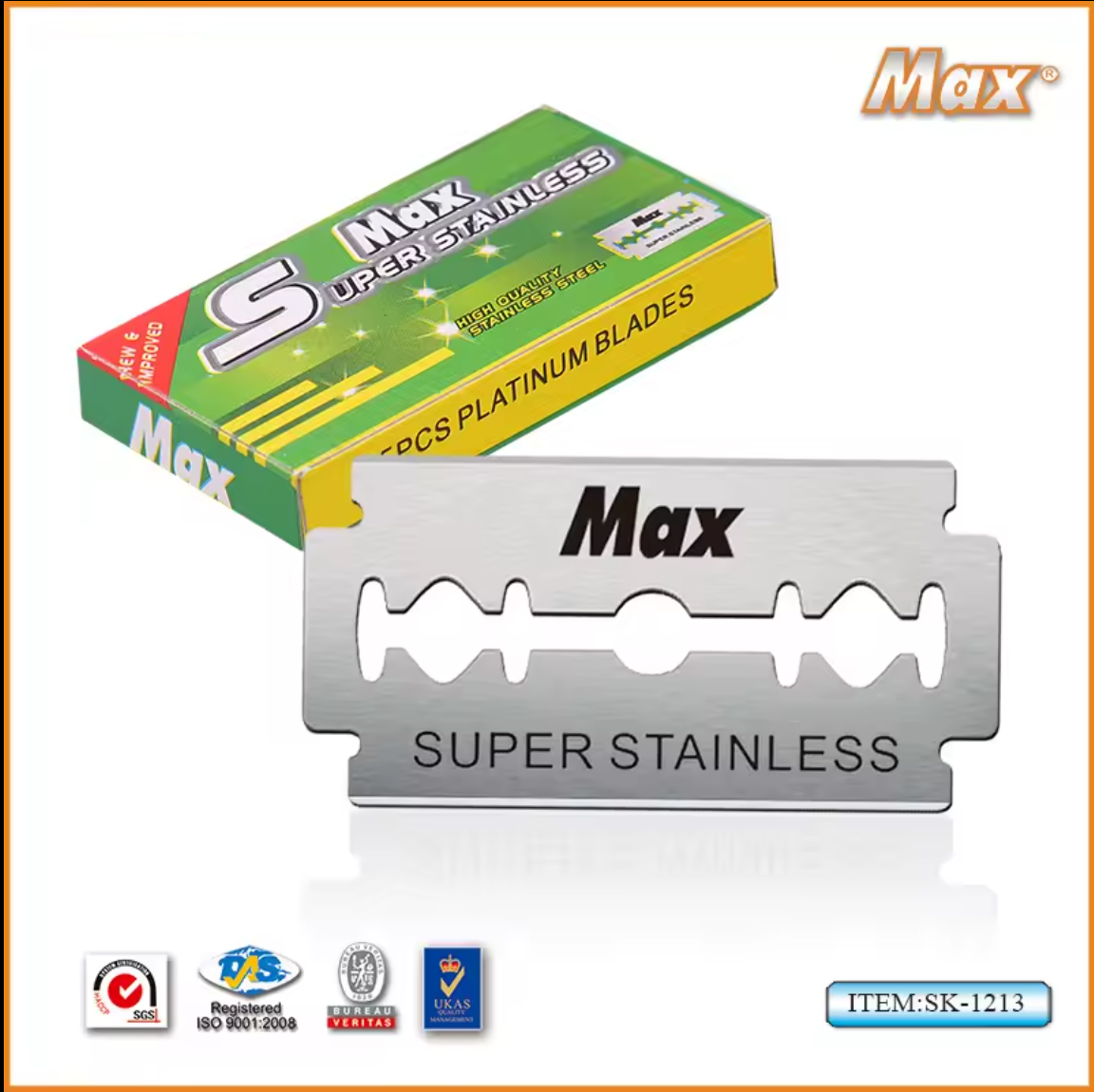 double edge brand name razor blades made by professional razor blade factory