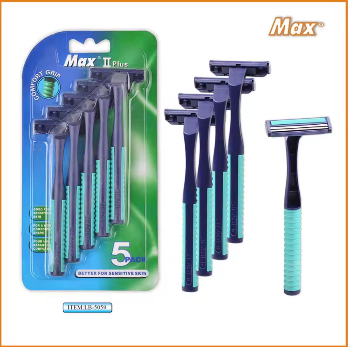 Max brand hot selling men's manual double blade disposable razor