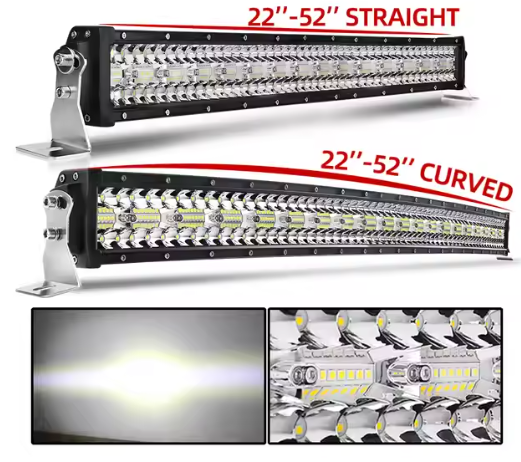 Barra de Led Triple Row Super Bright Curva Barras Led Para Autos For Toyota Hilux for Tocoma