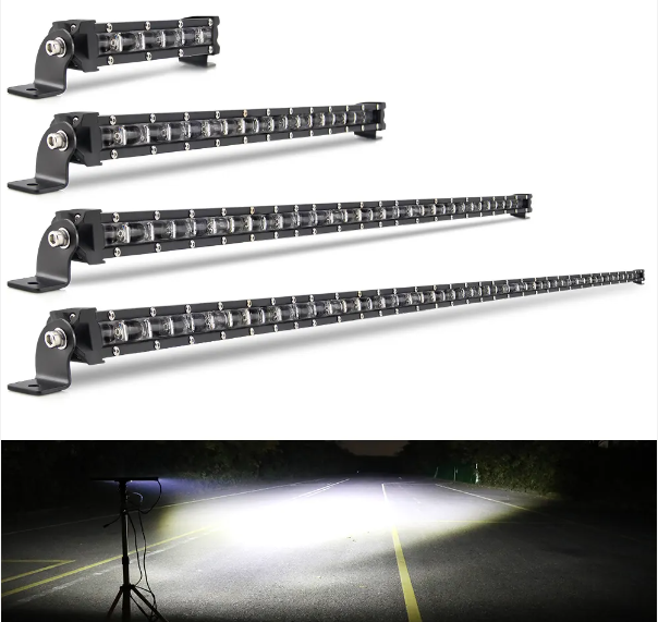 wholesale price 6D Reflector Offroad Led Light Bar 4x4 Led Light Bar Single Row Super Bright driving beam truck led light bar